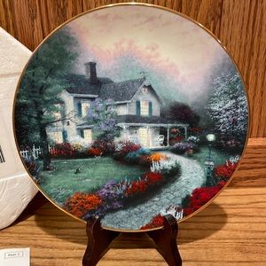 Thomas Kinkade Home Sweet Home Plate